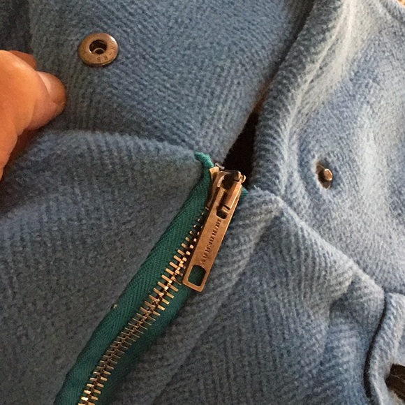 ❤FREE SHIPPING Burberry 100% Wool Blue Coat - Picture 10 of 12